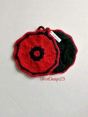 Round Pot Holders, Handmade Gifts,  Crochet Small Placemats